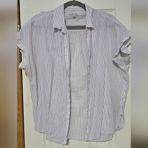 Madewell Lavender Striped Top
